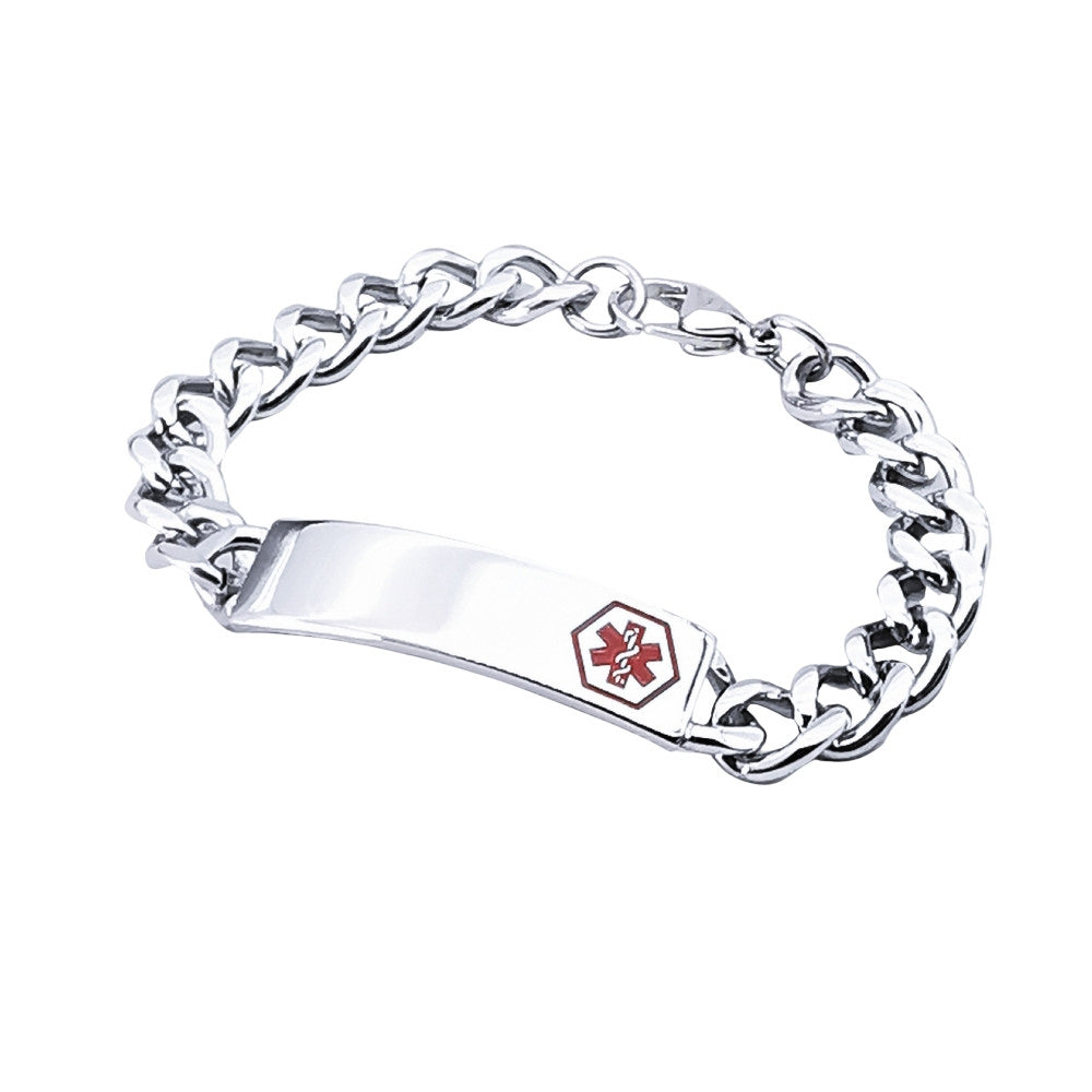 Medic ID Stainless Steel Medium Bracelet