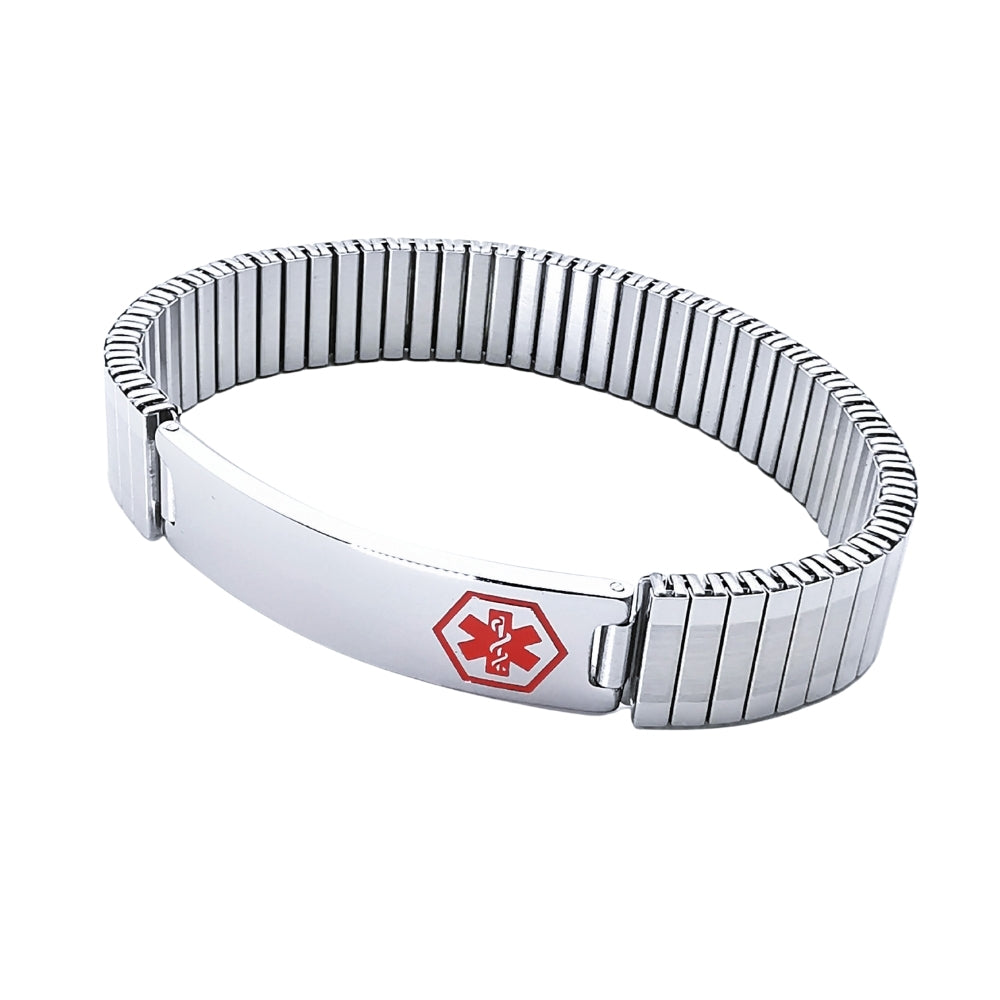 Medic ID Stainless Steel Medium Expansion Bracelet