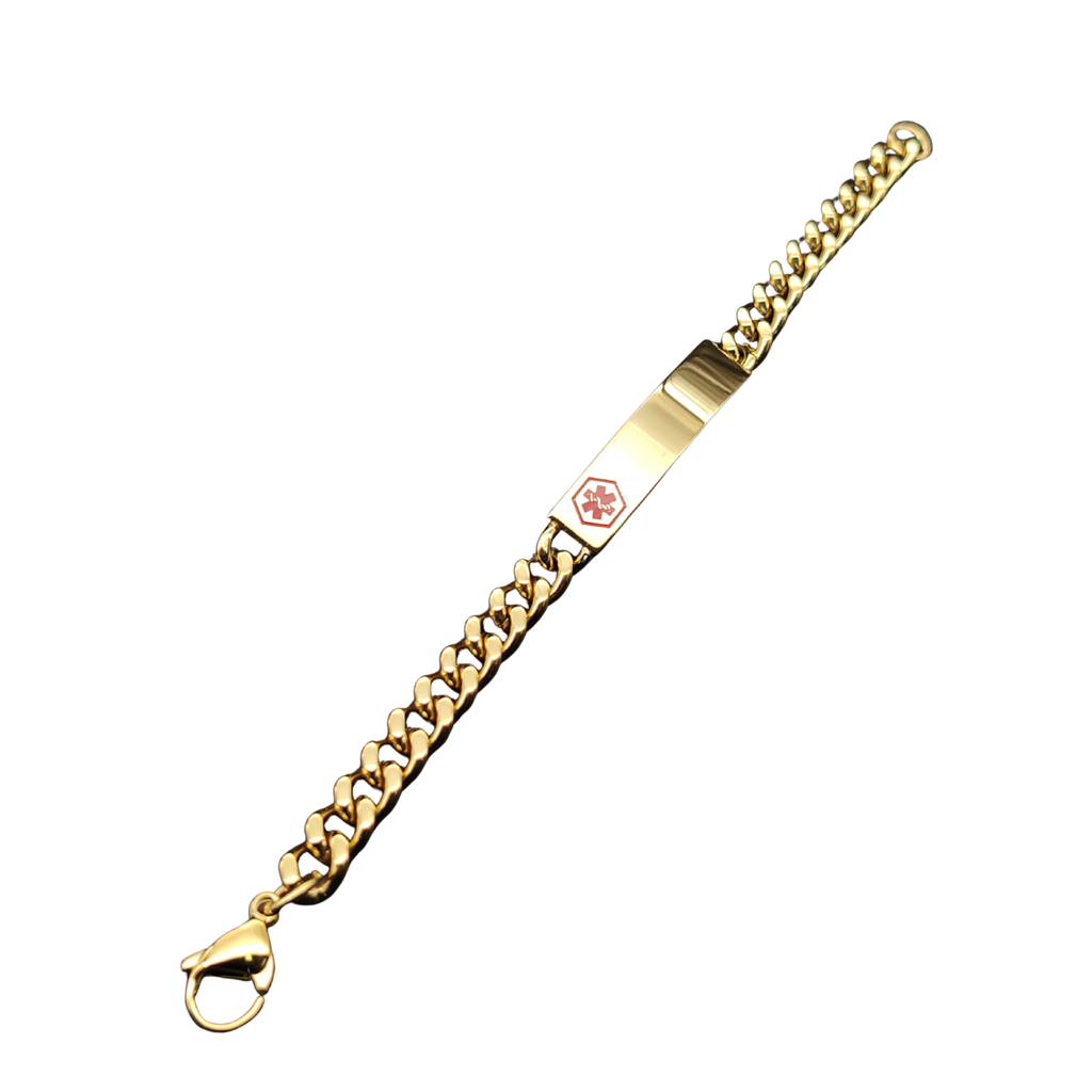 Medic ID Bracelet Gold Medium