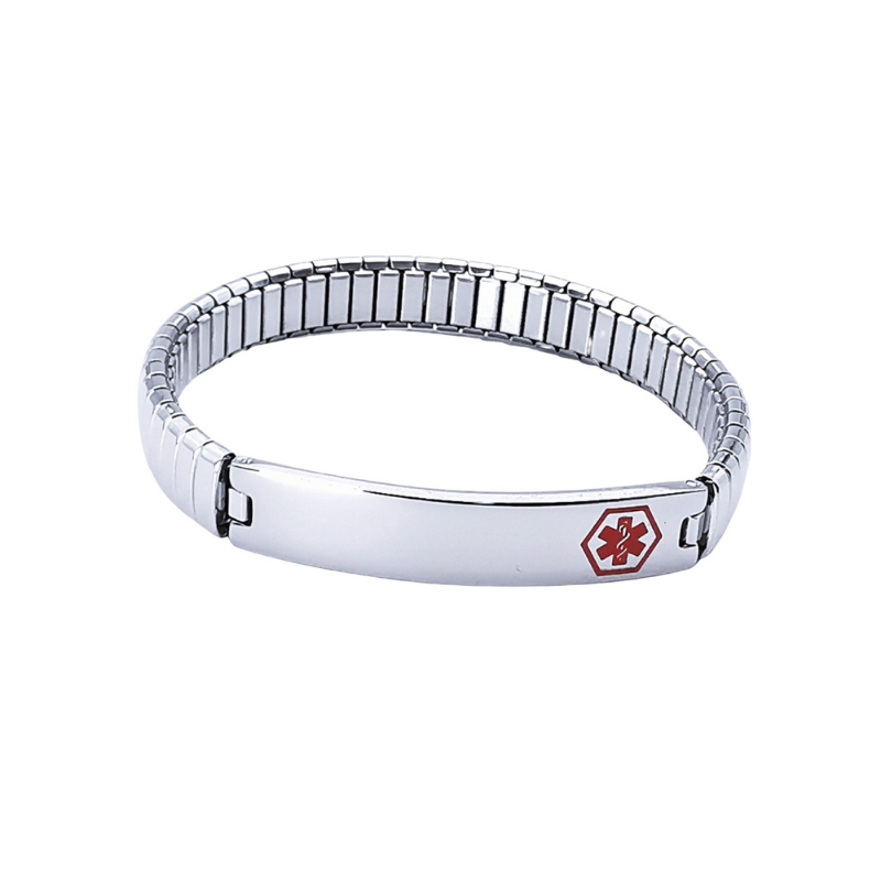 Medic ID Bracelet Expansion Silver Large