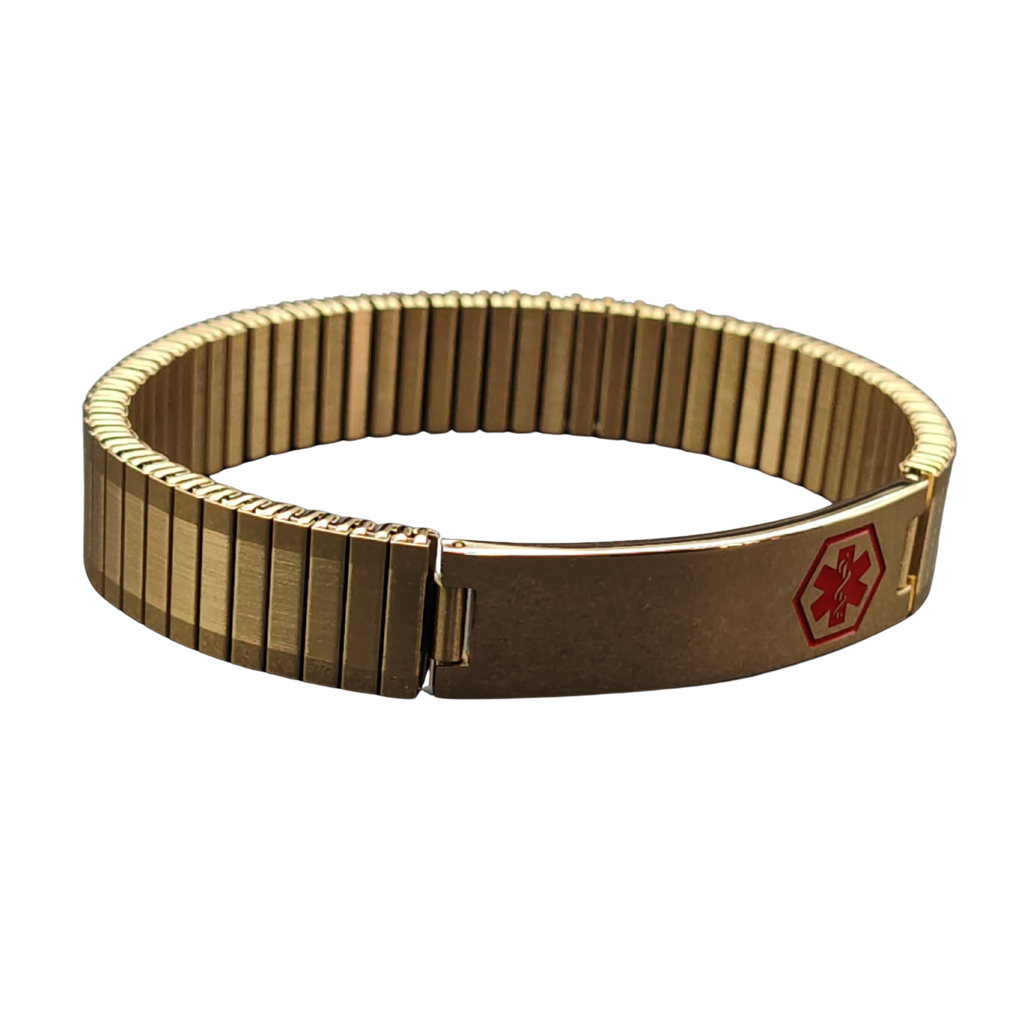 Medic ID Bracelet Expansion Gold Large