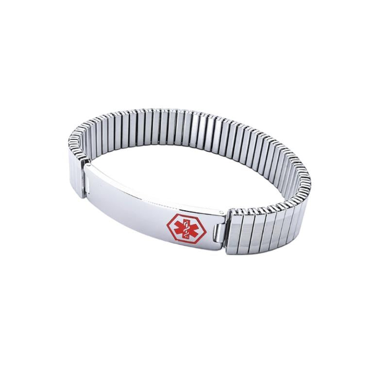 Medic ID Stainless Steel Medium Expansion Bracelet