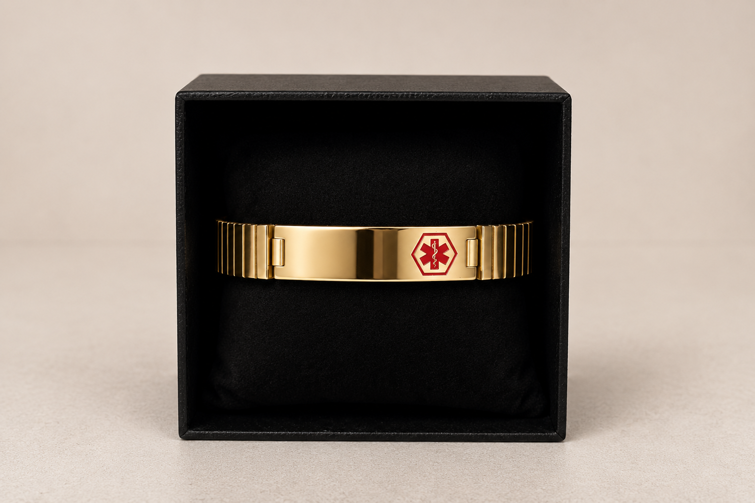 Medic ID Bracelet Expansion Gold Medium