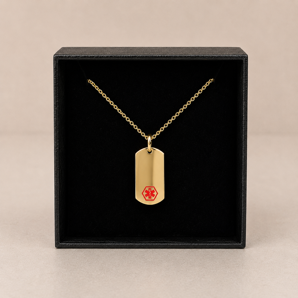 Medic ID Pendant Gold