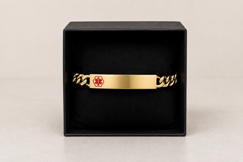 Medic ID Bracelet Gold Medium
