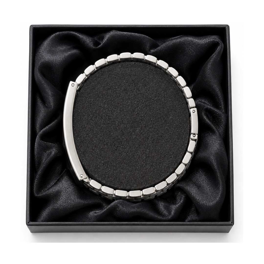 Stainless Steel Link Chain Medical ID Bracelet