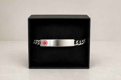 Medic ID Bracelet Expansion Silver Large